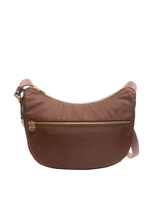 BORBONESE LUNA BAG SMALL ECO LINE LUNA Hobo bag, Small hazelnut - Women’s Bags