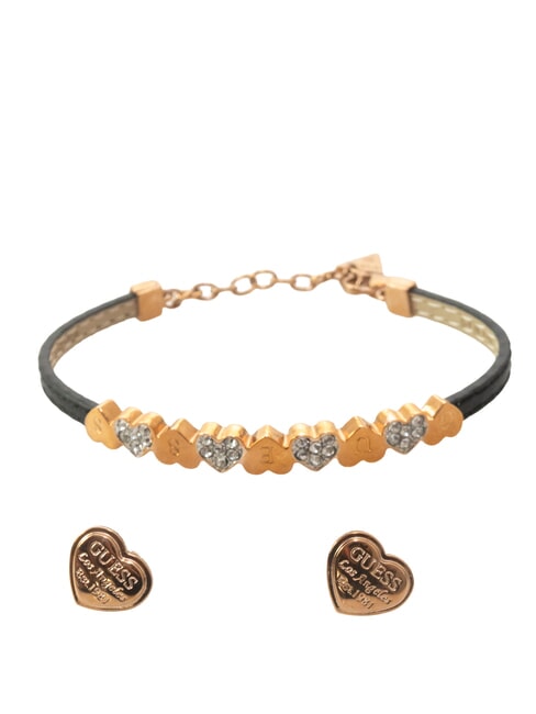 GUESS MY GIFT FOR YOU  Bracelet + Earrings Set ROSE GOLD - Earrings