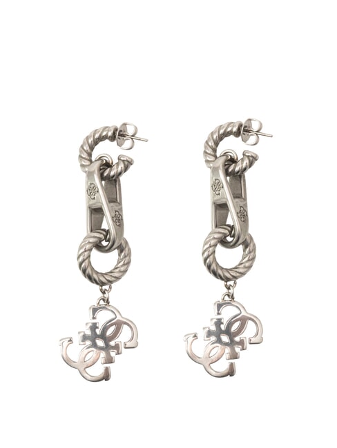 GUESS 4G VINTAGE Earrings antique silver - Earrings