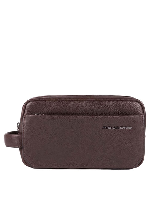 PIQUADRO TALLIN  Beauty in leather BROWN - Beauty Case