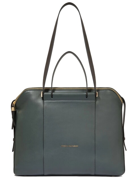 PIQUADRO CIRCLE  CIRCLE Multifunctional leather bag green/green - Work Briefcases