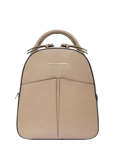 PIQUADRO ASHLEY Leather backpack BEIGE - Women’s Bags