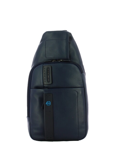 PIQUADRO PULSE  Leather One-Shoulder Backpack blue - Laptop backpacks