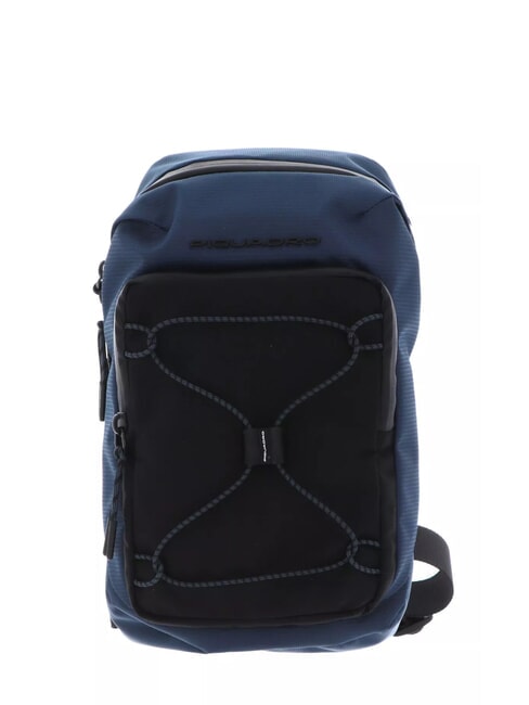 PIQUADRO MICK One-shoulder backpack / shoulder bag blue/black - Laptop backpacks