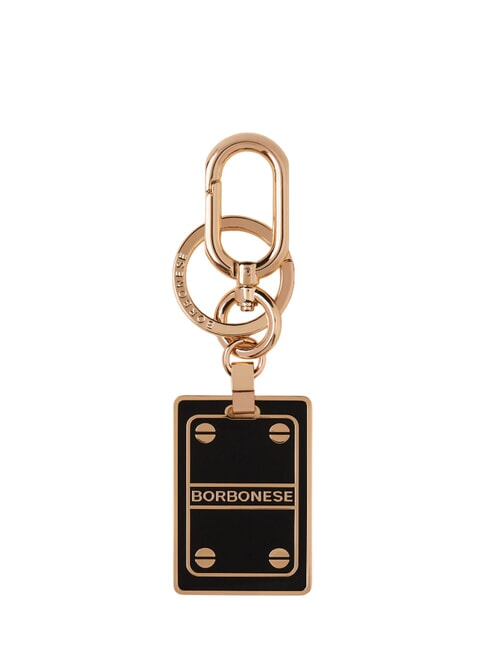 BORBONESE KEYRING Keychain black/light gold free - Key holders