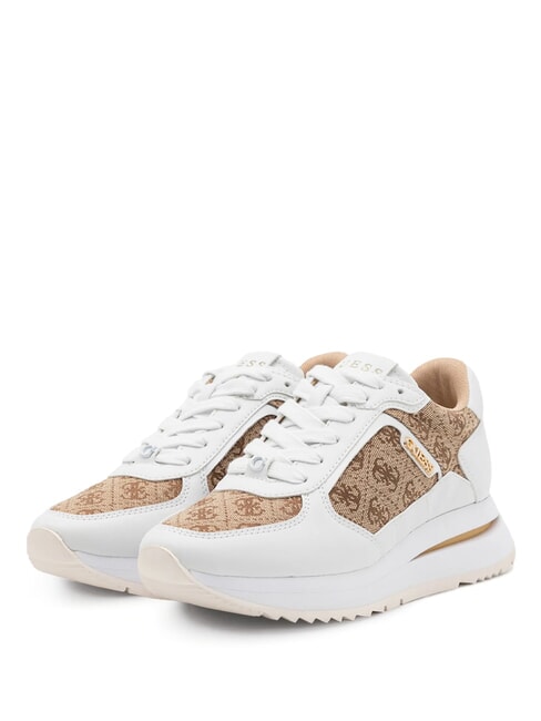 GUESS ENERGY4 Sneakers Beige / Brown - Women’s shoes