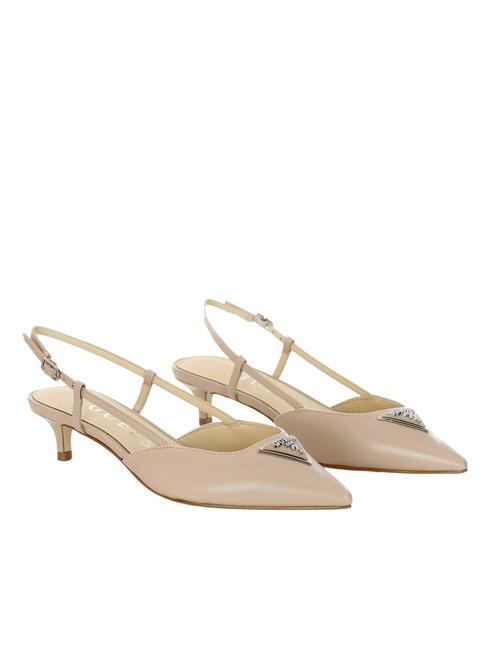 GUESS JESSON Leather sling back pumps taupe - Women’s shoes