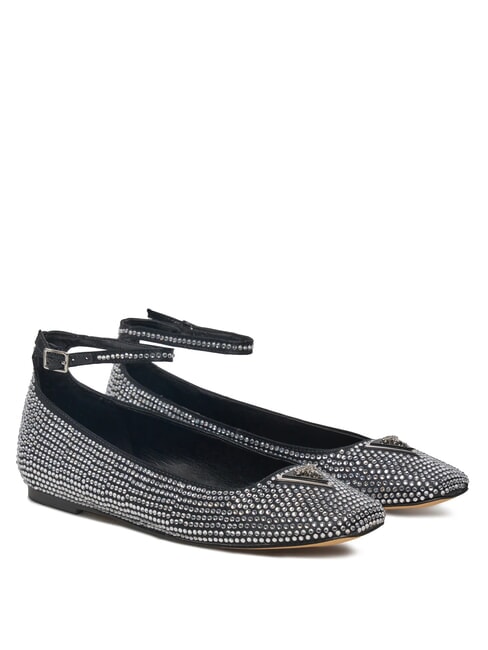 GUESS LEVVIS Ballerinas with rhinestones BLACK - Women’s shoes