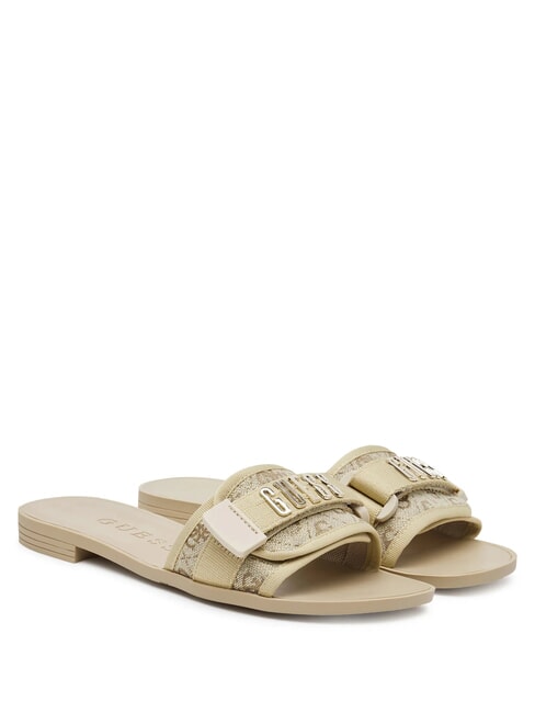 GUESS ELYZE 4 Low sandals gold - Women’s shoes