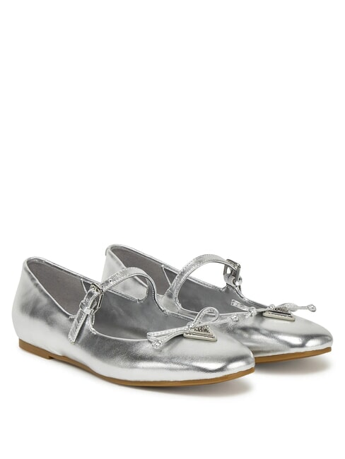 GUESS KAYRA Leather ballerinas SILVER - Women’s shoes
