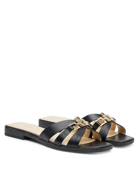 GUESS REALLA Leather sandals BLACK - Women’s shoes