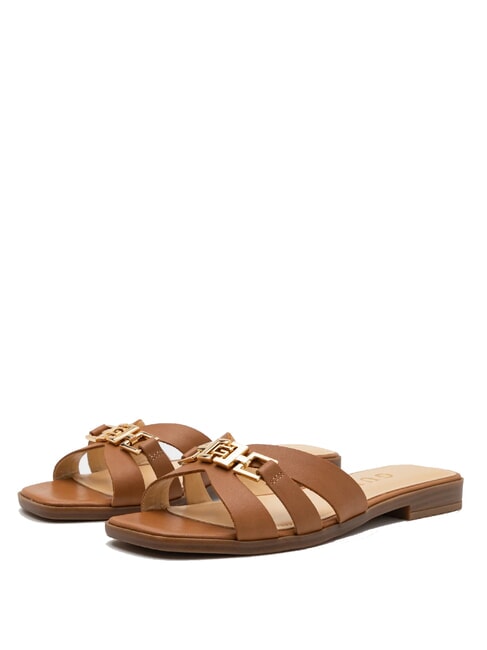GUESS REALLA Leather sandals tan - Women’s shoes