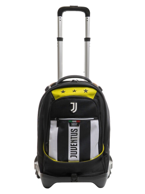 JUVENTUS MAGIC GOAL 3-wheel detachable trolley backpack STRIPE BLACK / WHITE - Backpack trolleys