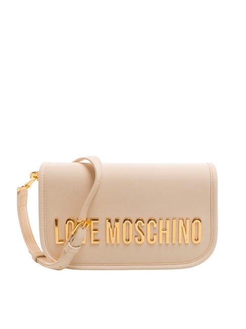LOVE MOSCHINO BOLD LOVE Shoulder bag with flap ivory - Women’s Bags