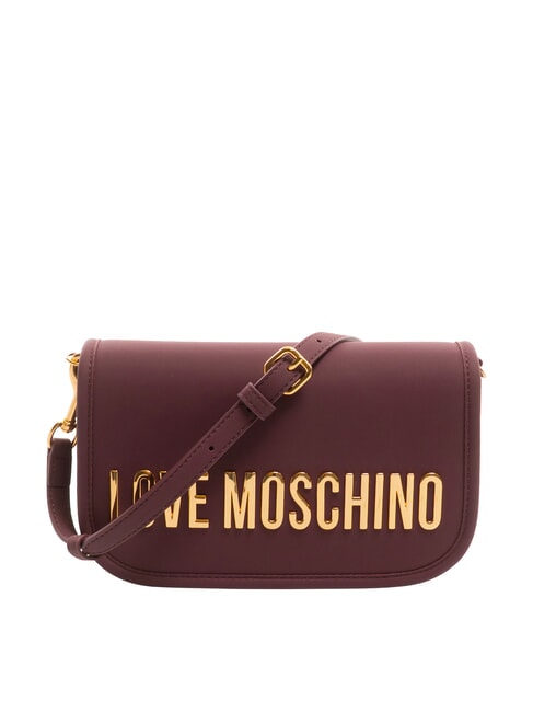 LOVE MOSCHINO BOLD LOVE Shoulder bag with flap wine - Women’s Bags