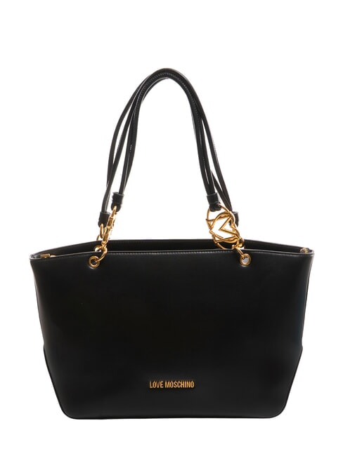 LOVE MOSCHINO JEWEL Shoulder shopping bag Black - Women’s Bags