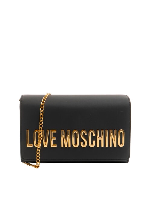 LOVE MOSCHINO SMART DAILY Clutch bag with chain Black - Women’s Bags