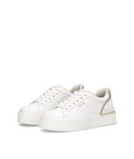 LIUJO PRETTY 06 Leather platform sneakers white / light gold - Women&rsquo;s shoes - 1