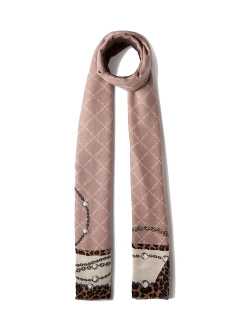 LIUJO ANIMALIER Stole with print natural - Scarves