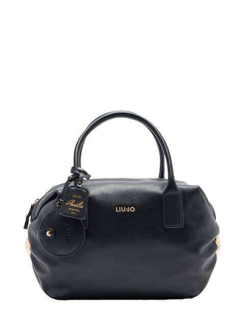 LIUJO AMELIE Large trunk bag with charm BLACK - Women’s Bags