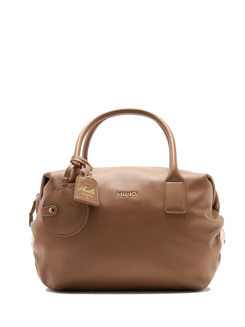 LIUJO AMELIE Large trunk bag with charm suede - Women’s Bags