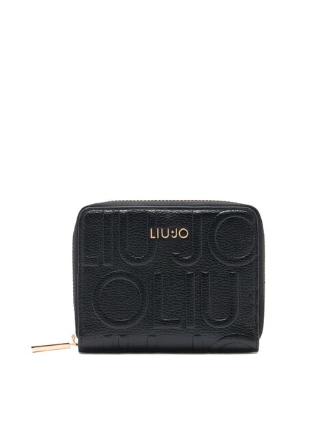 LIUJO CALIWEN Medium zip-around wallet BLACK - Women’s Wallets