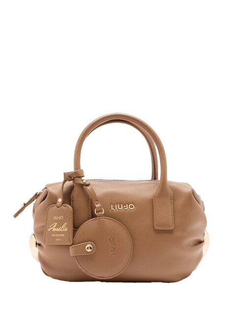 LIUJO AMELIE Small trunk bag with charm suede - Women’s Bags