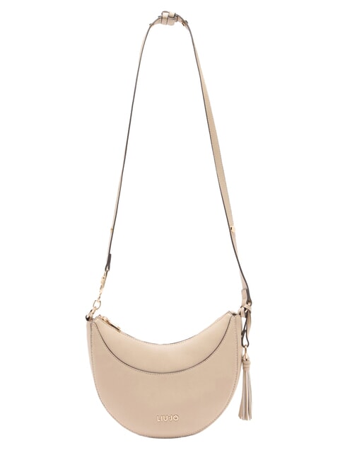 LIUJO CIRRY Medium shoulder bag with tassel NEUTRAL - Women’s Bags