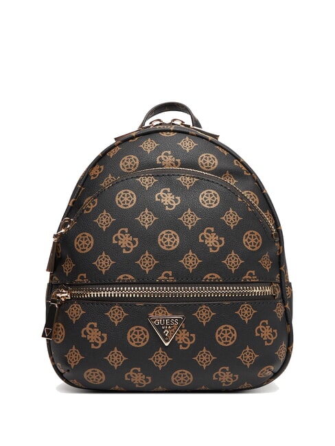 GUESS MANHATTAN 2 Small 4G peony logo backpack vikky large roo tote bag mochalog - Women’s Bags