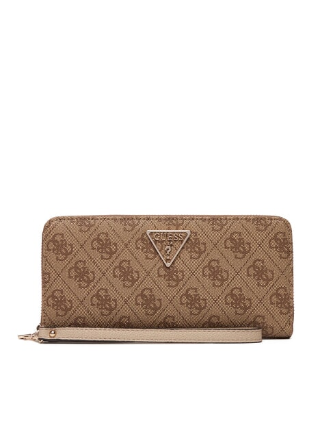 GUESS LAUREL 2 Large zip-around wallet MILK LOGO - Women’s Wallets