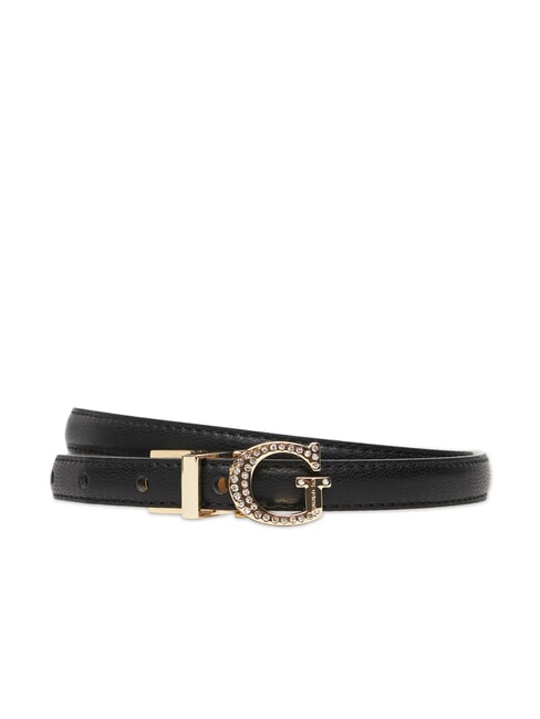 GUESS EVERLEE Double-sided belt with rhinestones BLACK - Belts
