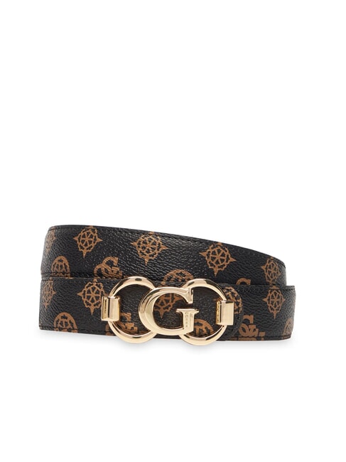 GUESS 4G LOGO PEONY Belt with logo buckle vikky large roo tote bag mochalog - Belts