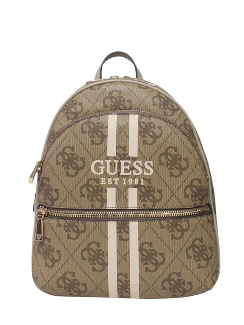 GUESS MANHATTAN 2 Large backpack with logo print MILK LOGO - Women’s Bags