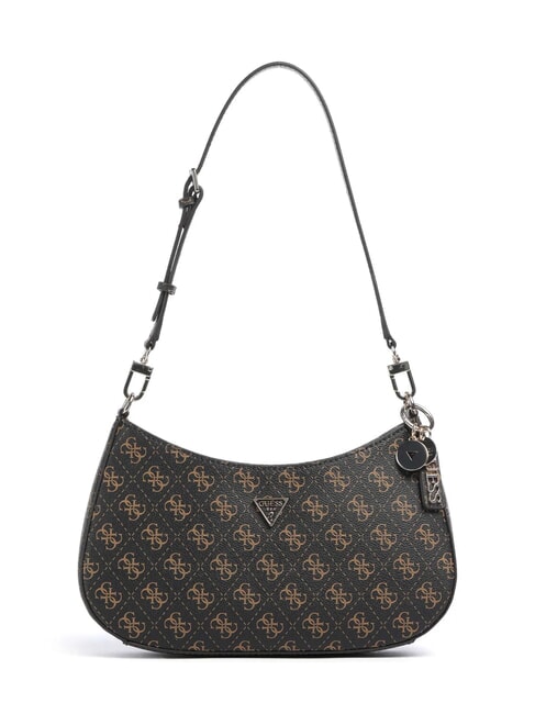 GUESS NOELLE 2 4G logo shoulder bag brown - Women’s Bags