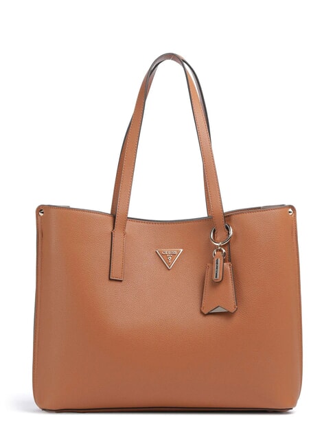 GUESS MERIDIAN 2 Shoulder shopping bag COGNAC - Women’s Bags