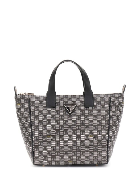 GUESS FOLLIE Jet Set Logo Print Tote Bag black logo - Women’s Bags