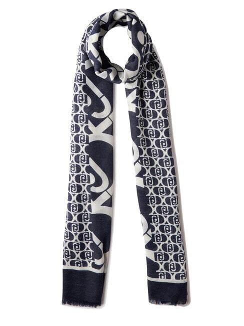 LIUJO LOGO Stole with print denim - Scarves