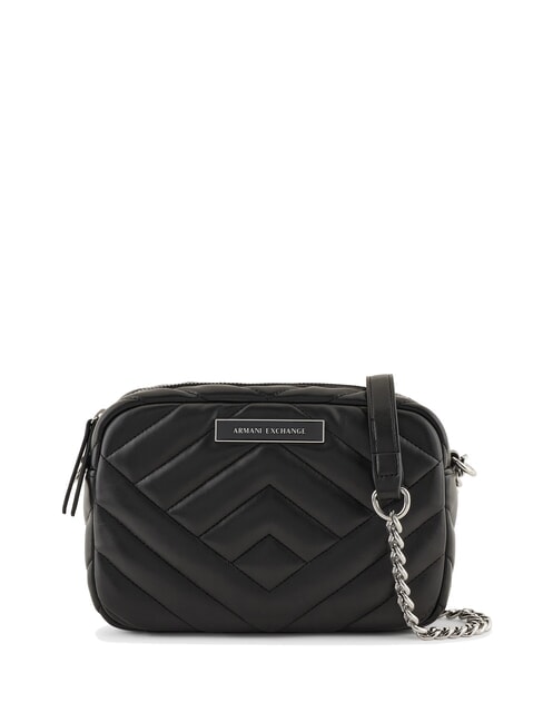 ARMANI EXCHANGE VICTORIA Quilted camera case bag Black - Women’s Bags