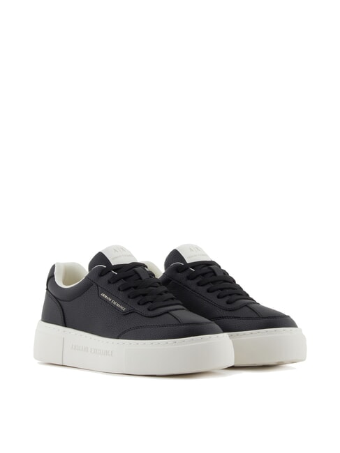 ARMANI EXCHANGE KURT MINI-TUMBLED Sneakers with high soles black - Women’s shoes