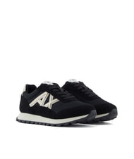 ARMANI EXCHANGE DROP MICROSUEDE Sneakers with side logo - Women’s shoes