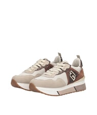 LIUJO MAXI WONDER 01 Platform sneakers with python details - Women&rsquo;s shoes