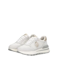 LIUJO AMAZING 25 Suede and mesh sneakers off white/light gold - Women&rsquo;s shoes - 1