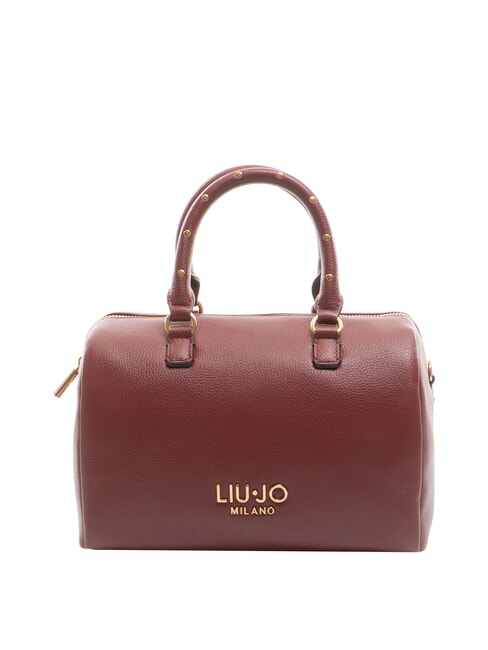LIUJO EVRIM Studded trunk bag red wine - Women’s Bags