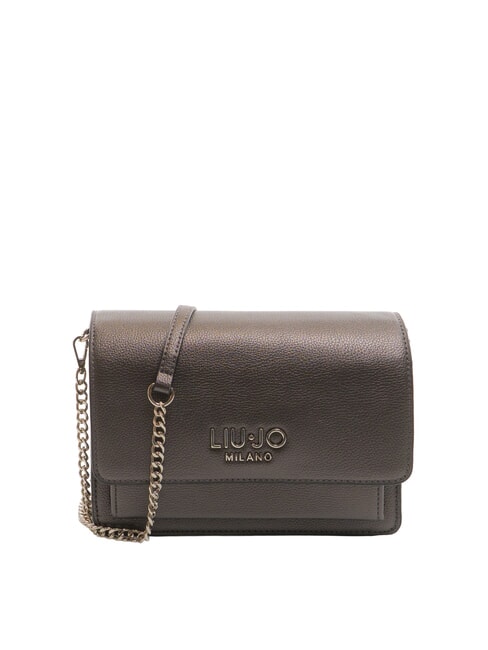 LIUJO CALIWEN Small shoulder bag with flap anthracite met. - Women’s Bags