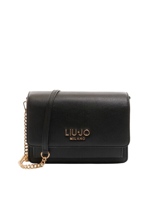 LIUJO CALIWEN Small shoulder bag with flap BLACK - Women’s Bags