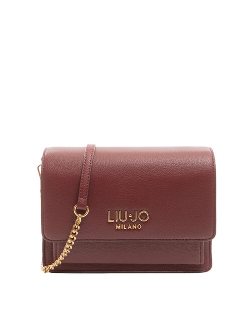 LIUJO CALIWEN Small shoulder bag with flap red wine - Women’s Bags