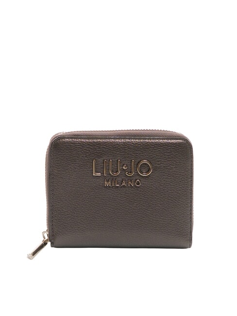LIUJO CALIWEN Medium zip-around wallet anthracite met. - Women’s Wallets