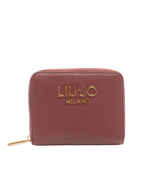 LIUJO CALIWEN Medium zip-around wallet red wine - Women’s Wallets