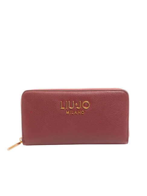 LIUJO CALIWEN Large zip around wallet red wine - Women’s Wallets