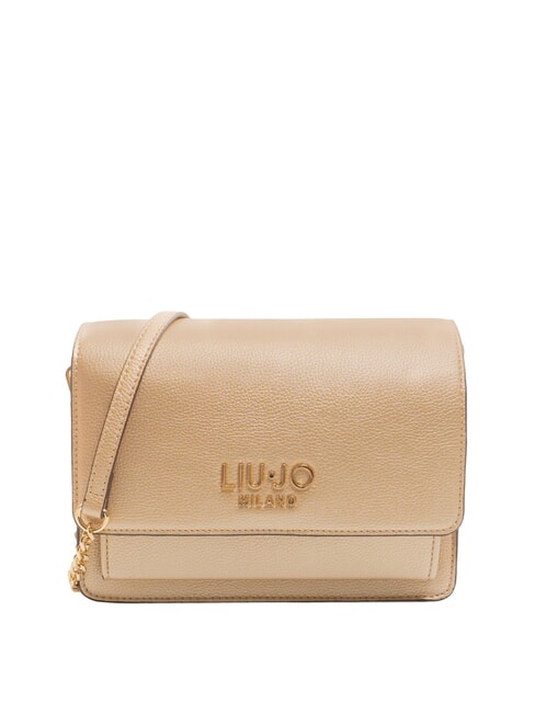 LIUJO CALIWEN Small shoulder bag with flap Light / Gold - Women’s Bags
